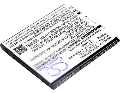 Battery For Blu, D190, Dash Jr 3g 3.7v, 1400mah - 5.18wh Mobile, SmartPhone Cameron Sino Technology Limited   