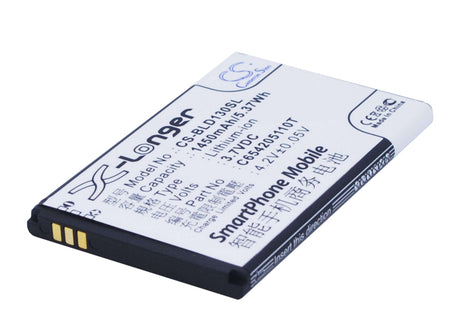 Battery For Blu Dash, D120, D130 3.7v, 1450mah - 5.37wh Mobile, SmartPhone Cameron Sino Technology Limited   