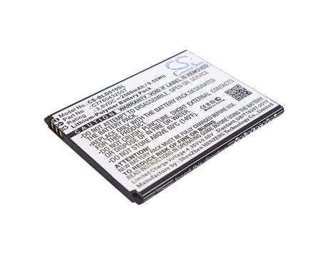 Battery For Blu Dash X Lte D0010u, D0010uu 3.8v, 2500mah - 5.55wh Mobile, SmartPhone Cameron Sino Technology Limited   