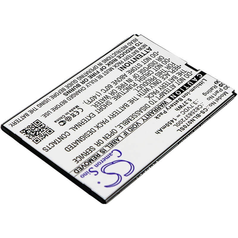 Battery For Blu, N070u, Neo X 3.7v, 1450mah - 5.37wh Mobile, SmartPhone Cameron Sino Technology Limited   