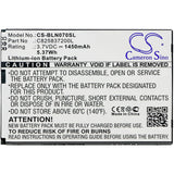 Battery For Blu, N070u, Neo X 3.7v, 1450mah - 5.37wh Mobile, SmartPhone Cameron Sino Technology Limited   