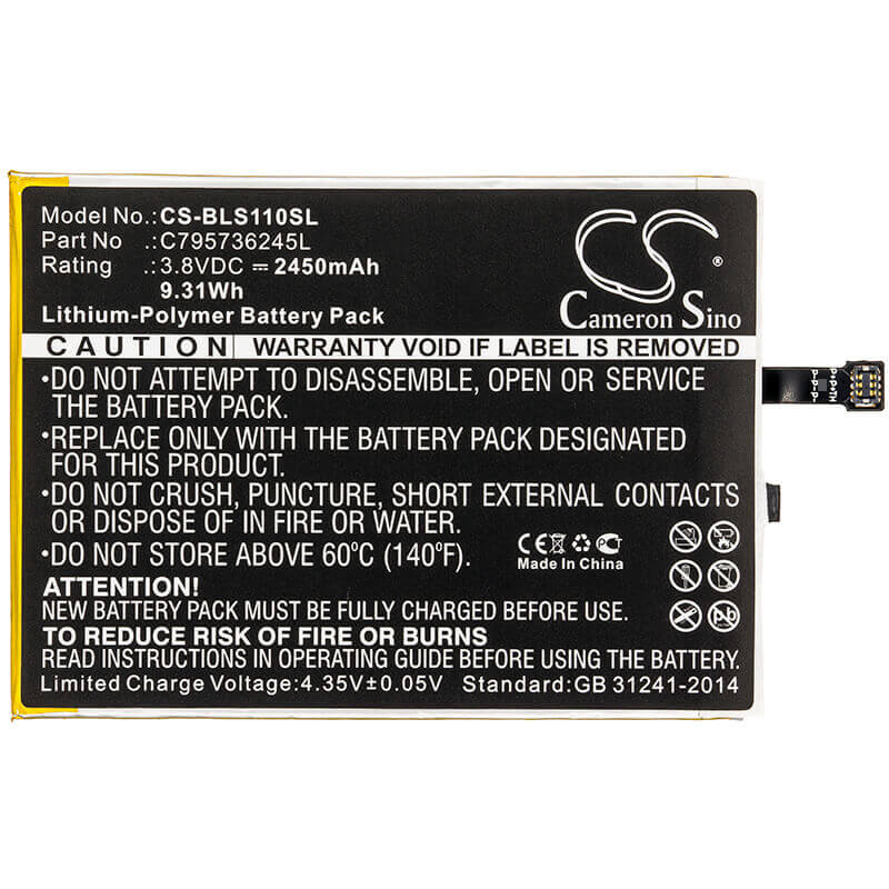 Battery For Blu, S0110, Studio One 3.8v, 2450mah - 9.31wh Mobile, SmartPhone Cameron Sino Technology Limited   