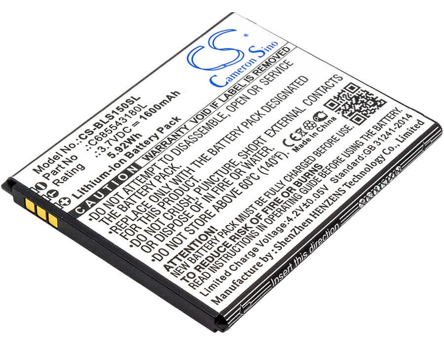 Battery For Blu, S0150uu, S0151uu, Studio X Mini 3.7v, 1600mah - 5.92wh Mobile, SmartPhone Cameron Sino Technology Limited   