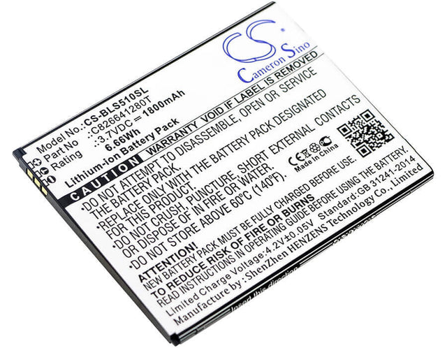 Battery For Blu, S510, S510q, Studio G Plus 3.7v, 1800mah - 6.66wh Mobile, SmartPhone Cameron Sino Technology Limited   