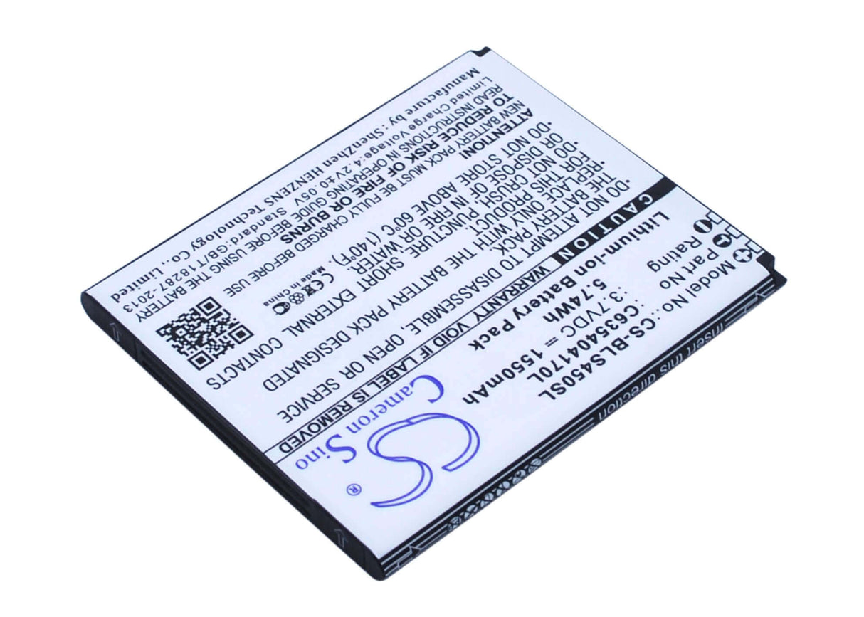 Battery For Blu Star 4.5, S450 3.7v, 1550mah - 5.74wh Mobile, SmartPhone Cameron Sino Technology Limited   