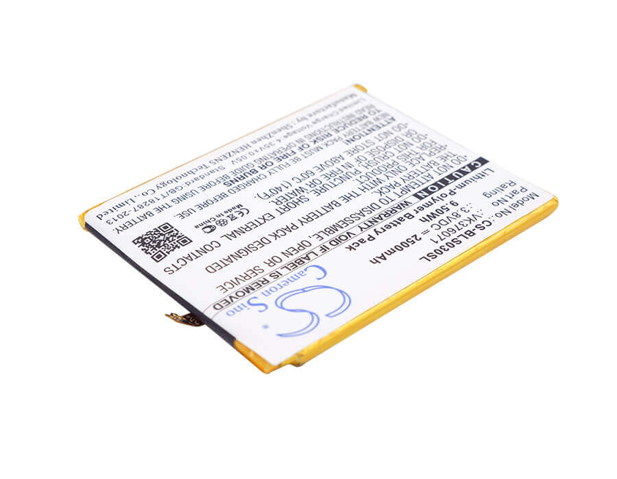 Battery For Blu Studio G Lte, S0030uu 3.8v, 2500mah - 5.55wh Mobile, SmartPhone Cameron Sino Technology Limited   