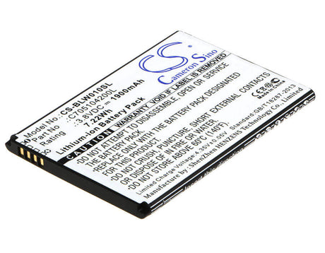 Battery For Blu Studio Mini Lite 2, W010q 3.8v, 1900mah - 7.22wh Mobile, SmartPhone Cameron Sino Technology Limited   