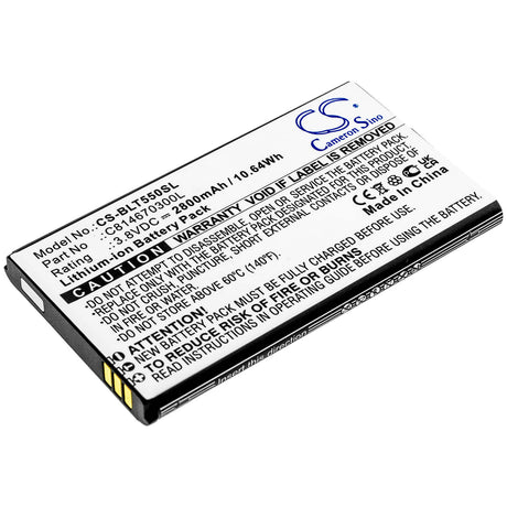 Battery For Blu, T550, Tank 2.4 Torch 3.8v, 2800mah - 10.64wh Mobile, SmartPhone Cameron Sino Technology Limited   