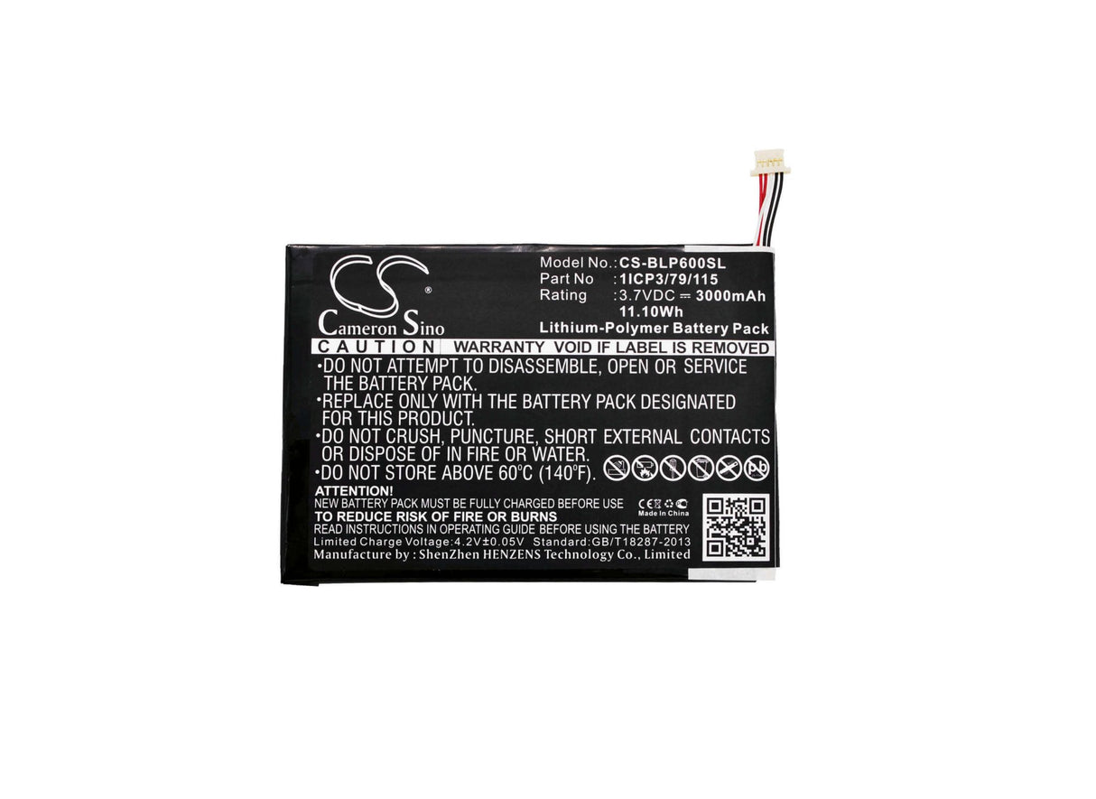 Battery For Blu Touchbook 7.0 Pro, P60w 3.7v, 3000mah - 11.10wh Batteries for Electronics Cameron Sino Technology Limited   