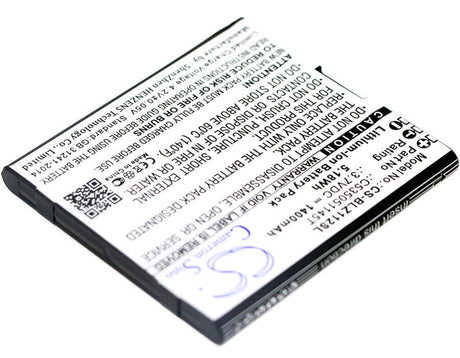 Battery For Blu, Yezz, Yz1120 3.7v, 1400mah - 5.18wh Mobile, SmartPhone Cameron Sino Technology Limited   