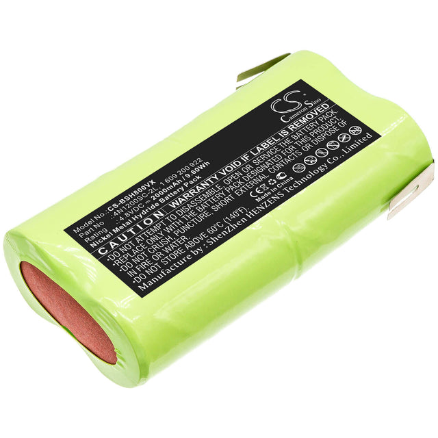 Battery For Bosch, P800sl, Schneide, 10 Ags 4.8v, 2000mah - 9.60wh Vacuum Cameron Sino Technology Limited   