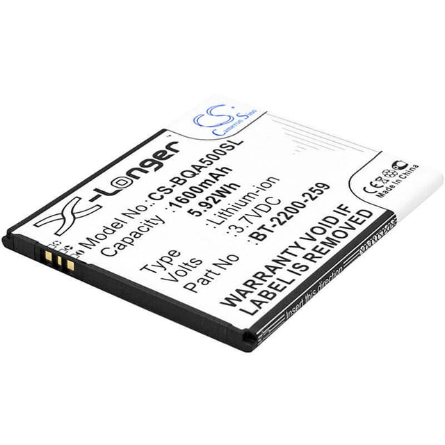 Battery For Bq Aquaris 5.0 3.7v, 2000mah - 7.40wh Mobile, SmartPhone Cameron Sino Technology Limited   