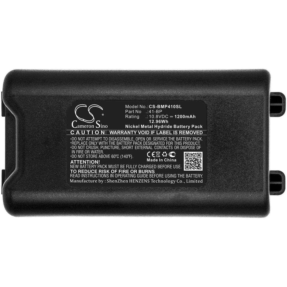 Battery For Brady, Bmp41, Bmp61 10.8v, 1200mah - 12.96wh Portable Printer Cameron Sino Technology Limited   