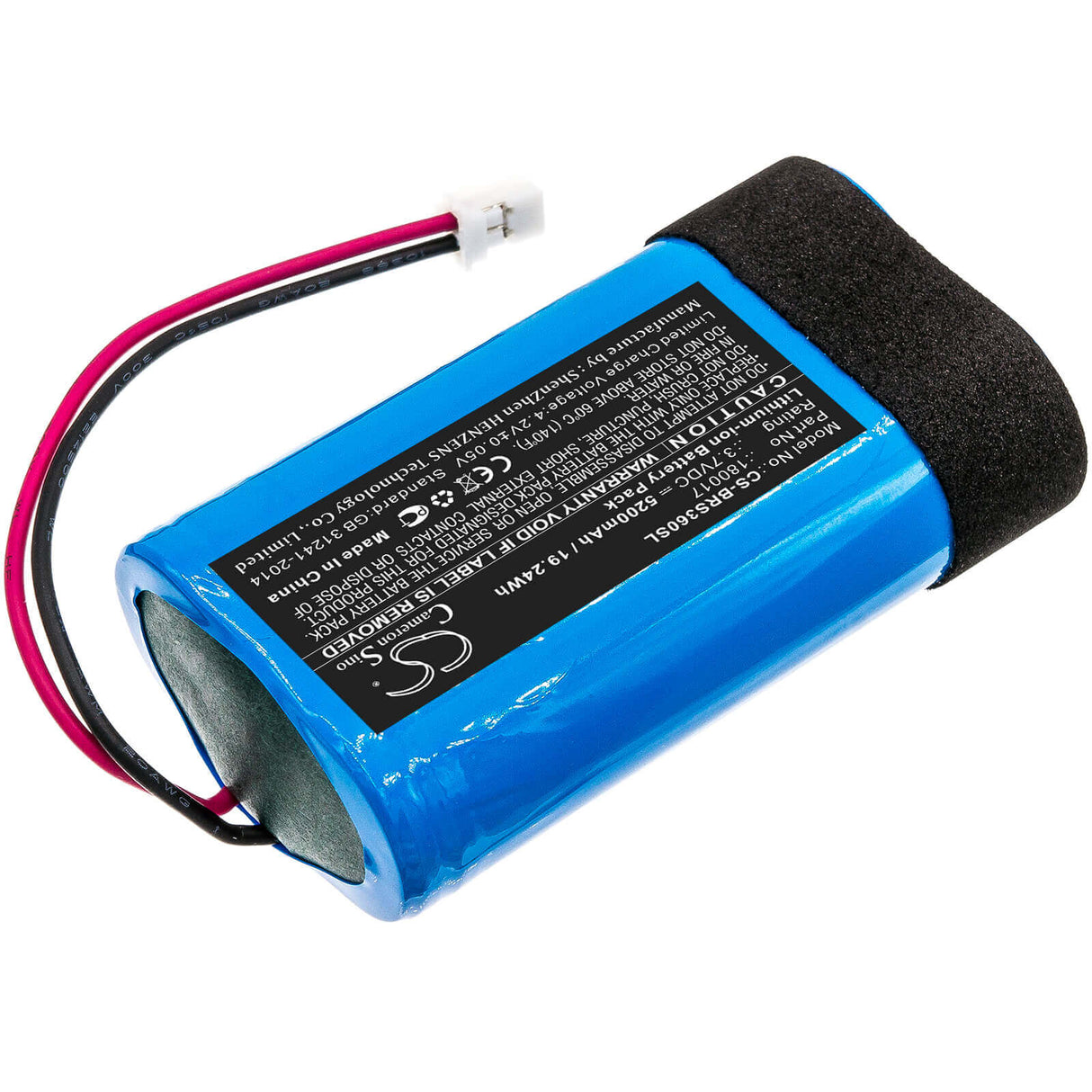 Battery For Braven, Stryde, 360 3.7v, 5200mah - 19.24wh Speaker Cameron Sino Technology Limited   