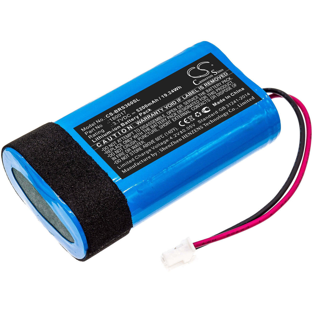 Battery For Braven, Stryde, 360 3.7v, 5200mah - 19.24wh Speaker Cameron Sino Technology Limited   