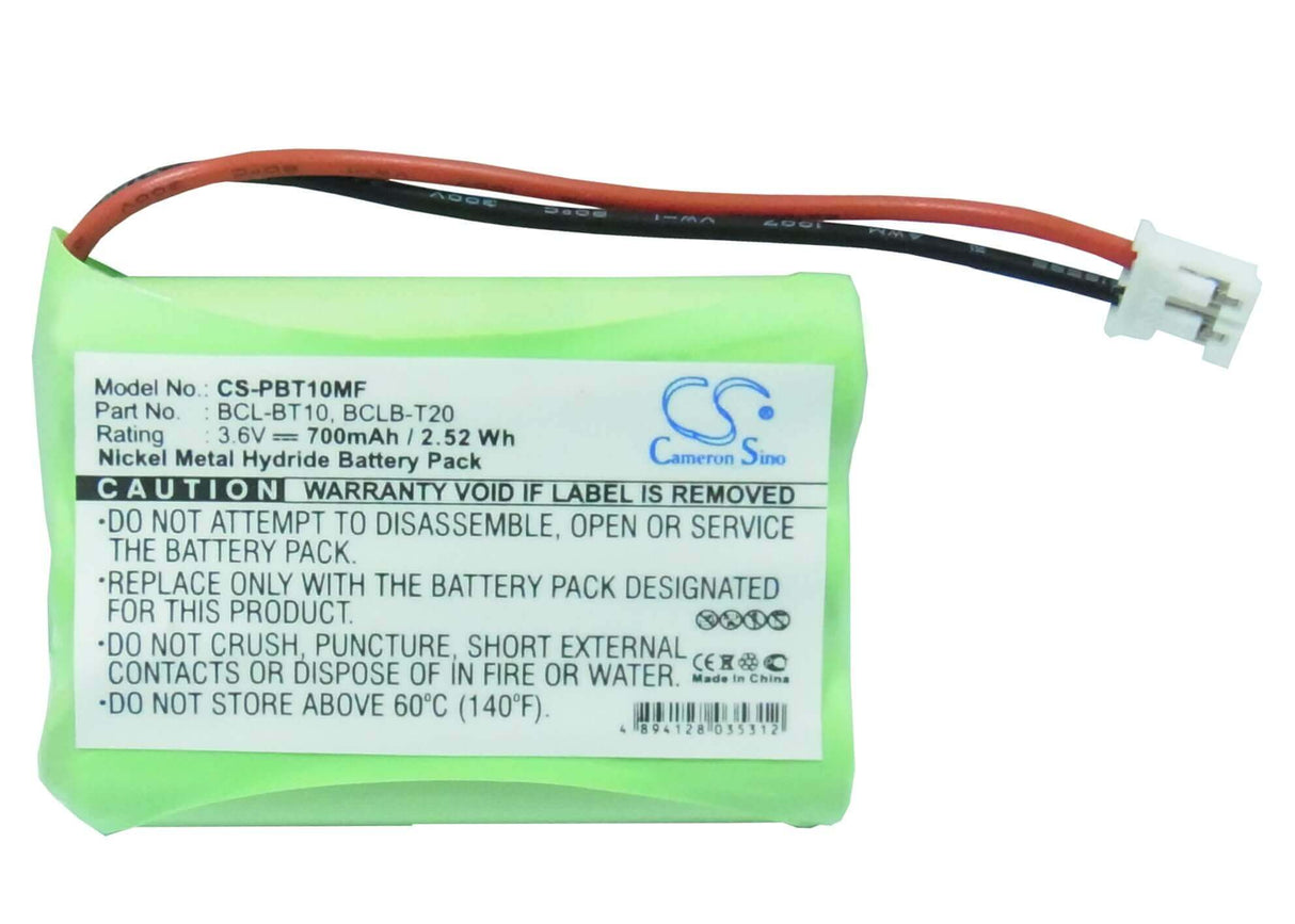 Battery For Brother Intellifax-1960c, Intellifax-2580c, Bcl-d10 3.6v, 700mah - 2.52wh Mobile Fax Cameron Sino Technology Limited   