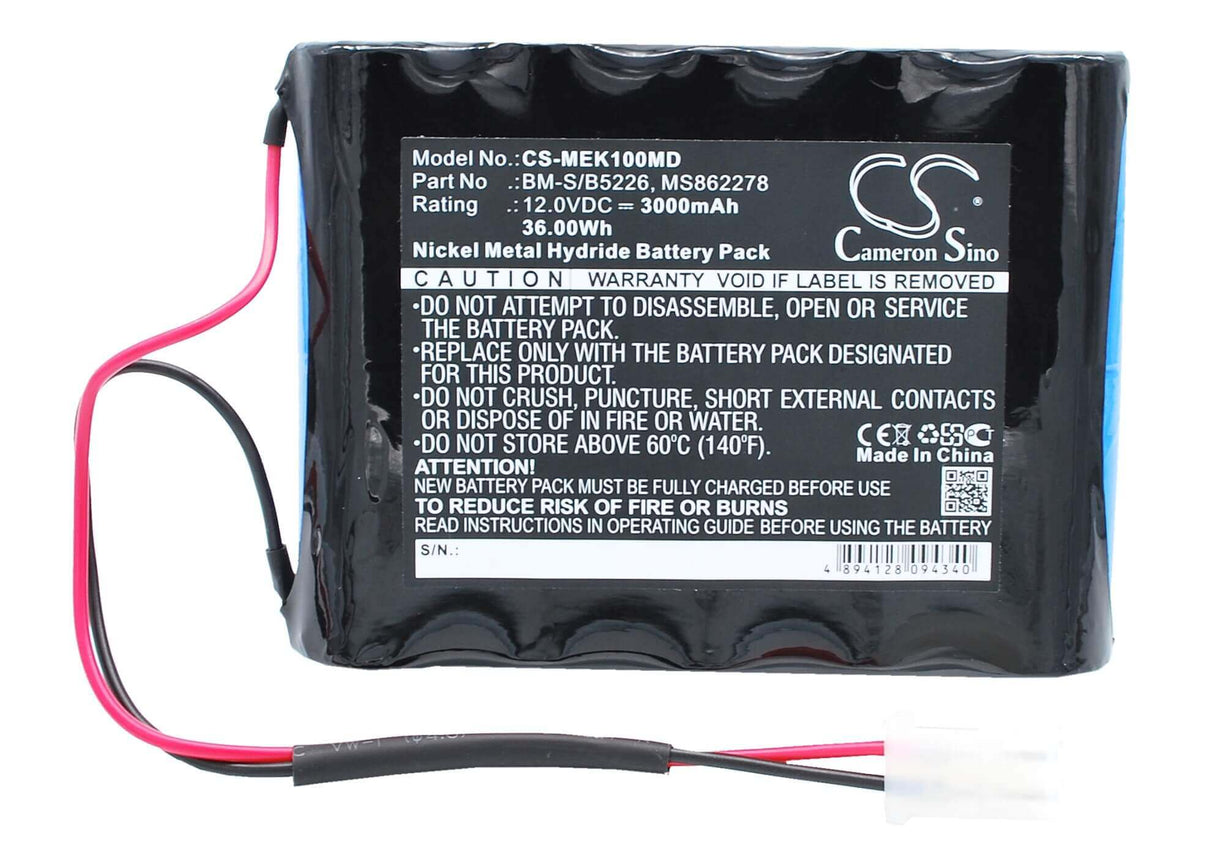 Battery For Burdick Corp Elite Ek10, Ek10, Elite 2 12.0v, 3000mah - 36.00wh Medical Cameron Sino Technology Limited (Medical)   