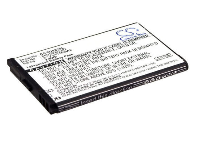 Battery For Callaway 31000-01, Uplay, Upro G1 3.7v, 750mah - 2.78wh GPS, Navigator Cameron Sino Technology Limited   