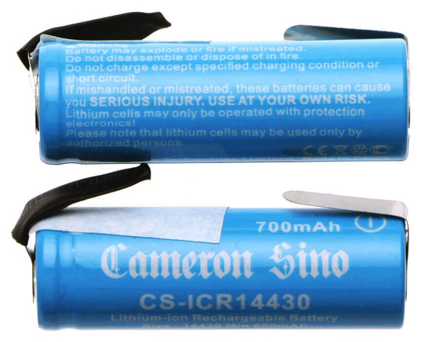 Battery For Cameron Sino, 14430 3.7v, 700mah - 2.59wh 14430 Cameron Sino Technology Limited   