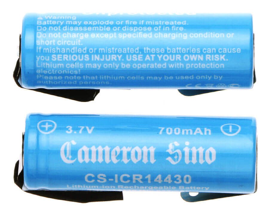 Battery For Cameron Sino, 14430 3.7v, 700mah - 2.59wh 14430 Cameron Sino Technology Limited   