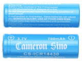 Battery For Cameron Sino, 14430 3.7v, 700mah - 2.59wh 14430 Cameron Sino Technology Limited   