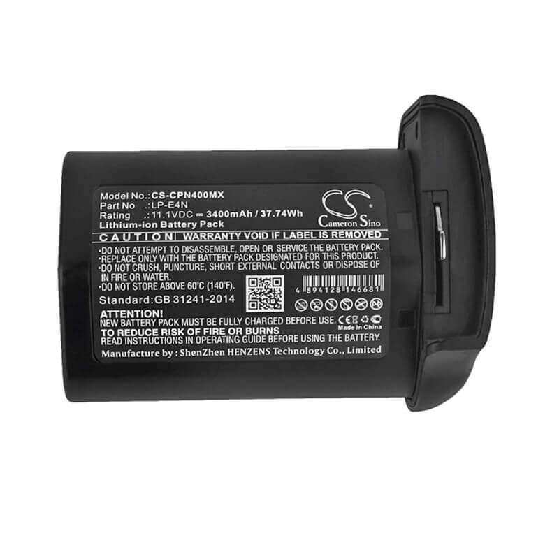 Camera battery For Canon, 1d Mark 3, 1d Mark 4, 1ds Mark 3 11.1v, 3400mah - 37.74wh Camera Cameron Sino Technology Limited   