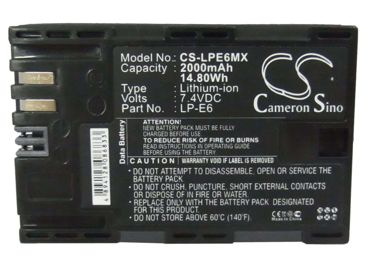 Battery For Canon 5d Mark Iii, Eos 7.4v, 2000mah - 14.80wh Camera Cameron Sino Technology Limited   