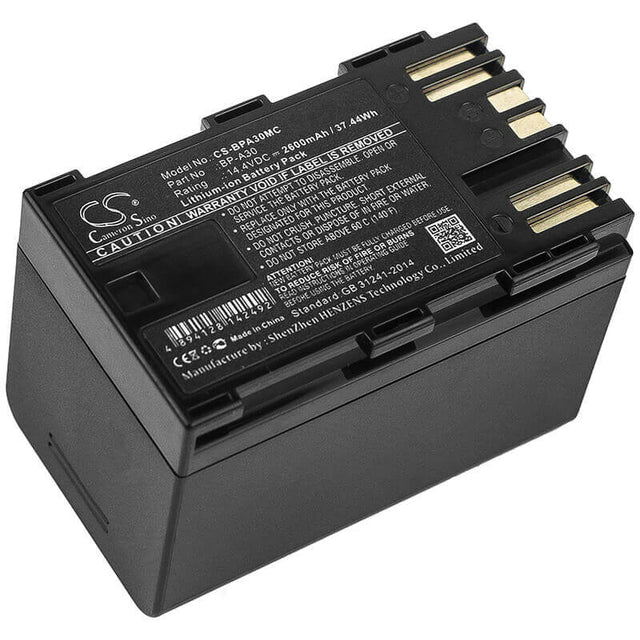 Battery For Canon, Ca-cp200l, Eos C200 14.4v, 2600mah - 37.44wh Camera Cameron Sino Technology Limited   