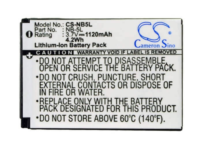 Battery For Canon Digital Ixus 800 Is, 3.7v, 1120mah - 4.14wh Camera Cameron Sino Technology Limited   