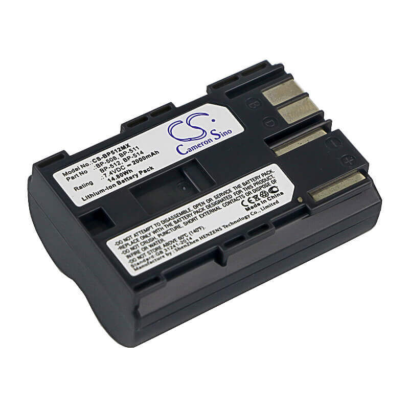 Battery For Canon, Dm-mv100x, Dm-mv100xi, Dm-mv30, Dm-mv400 7.4v, 2000mah - 14.80wh Camera Cameron Sino Technology Limited   