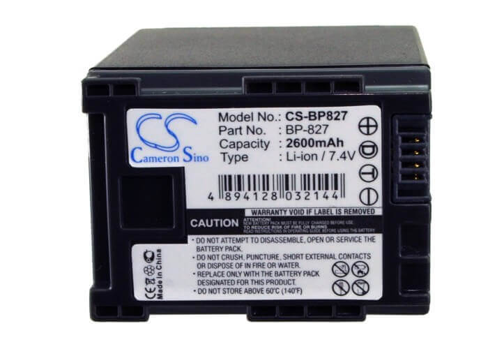 Battery For Canon Fs10 Flash Memory Camcorder, 7.4v, 2600mah - 19.24wh Camera Cameron Sino Technology Limited   