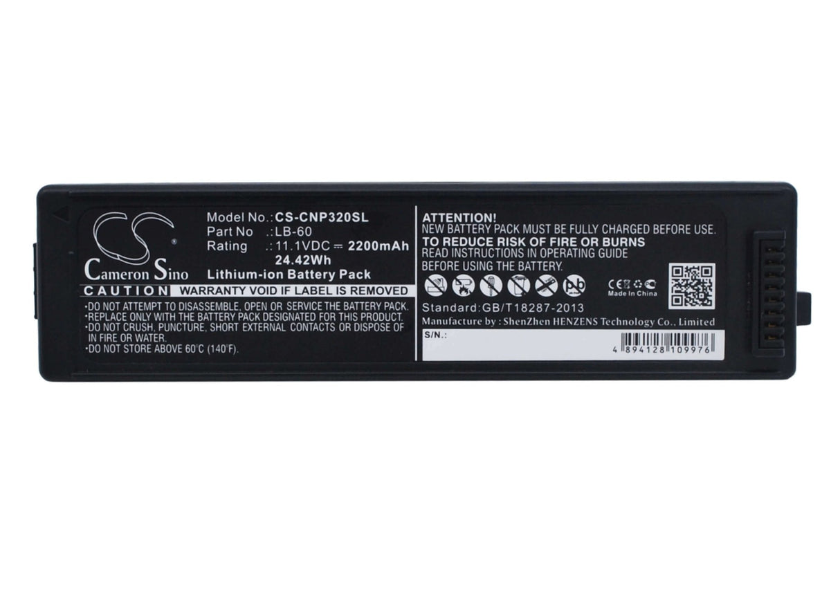 Battery For Canon Lk-62, Pixma Ip100, Pixma Ip100 Min 11.1v, 2200mah - 24.42wh Printer Cameron Sino Technology Limited   