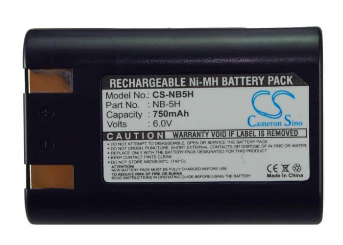 Battery For Canon Powershot 600, Powershot A5 6v, 750mah - 4.50wh Camera Cameron Sino Technology Limited   