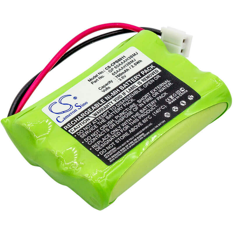 Battery For Casio, 2500, 2600, Pm139bat, Pmp3905, 3.6v, 700mah - 2.52wh Cordless Phone Cameron Sino Technology Limited (Cordless Phone)   