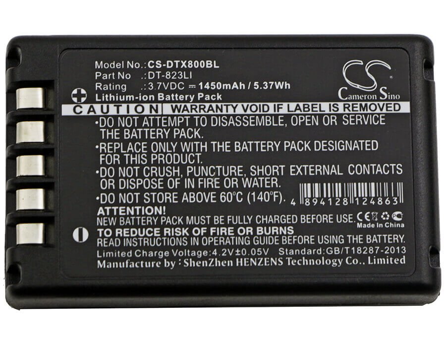 Battery For Casio, Dt-800, Dt-810 3.7v, 1450mah - 5.37wh Barcode Scanner Cameron Sino Technology Limited   