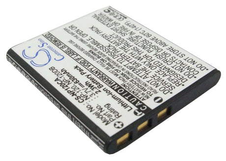 Battery For Casio Exilim Ex-ex-s200bk, Exilim Ex-s200, 3.7v, 630mah - 2.33wh Camera Cameron Sino Technology Limited   