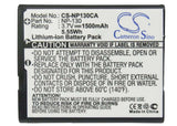 Battery For Casio Exilim Ex-fc300s, Exilim Ex-h30, 3.7v, 1500mah - 5.55wh Camera Cameron Sino Technology Limited   