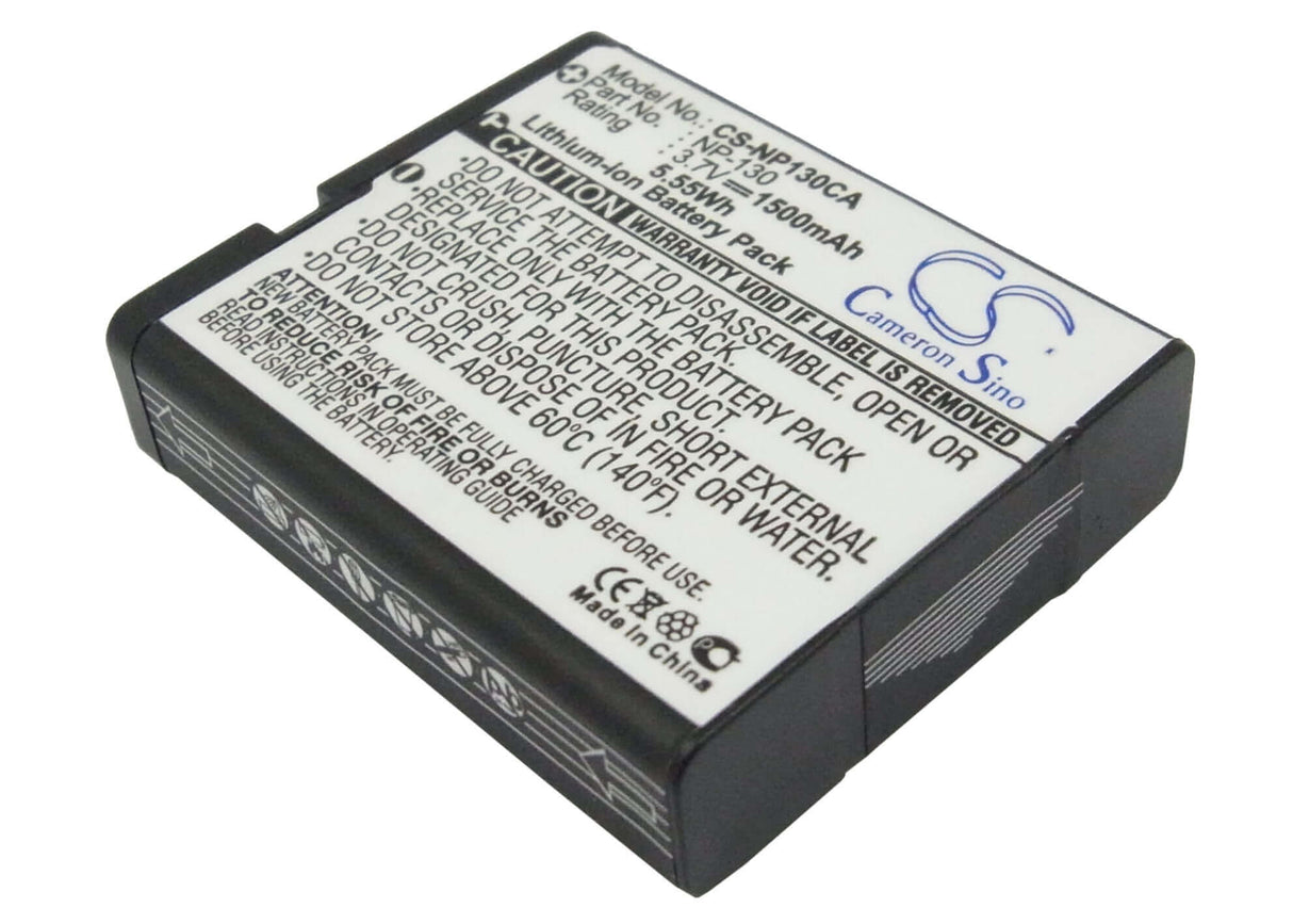 Battery For Casio Exilim Ex-fc300s, Exilim Ex-h30, 3.7v, 1500mah - 5.55wh Camera Cameron Sino Technology Limited   