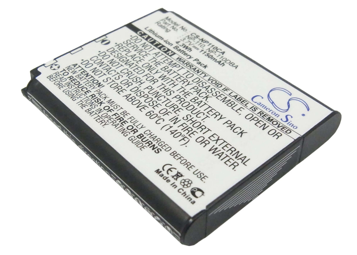 Battery For Casio Exilim Ex-z200, Exilim Ex-z2000, 3.7v, 1150mah - 4.26wh Camera Cameron Sino Technology Limited   