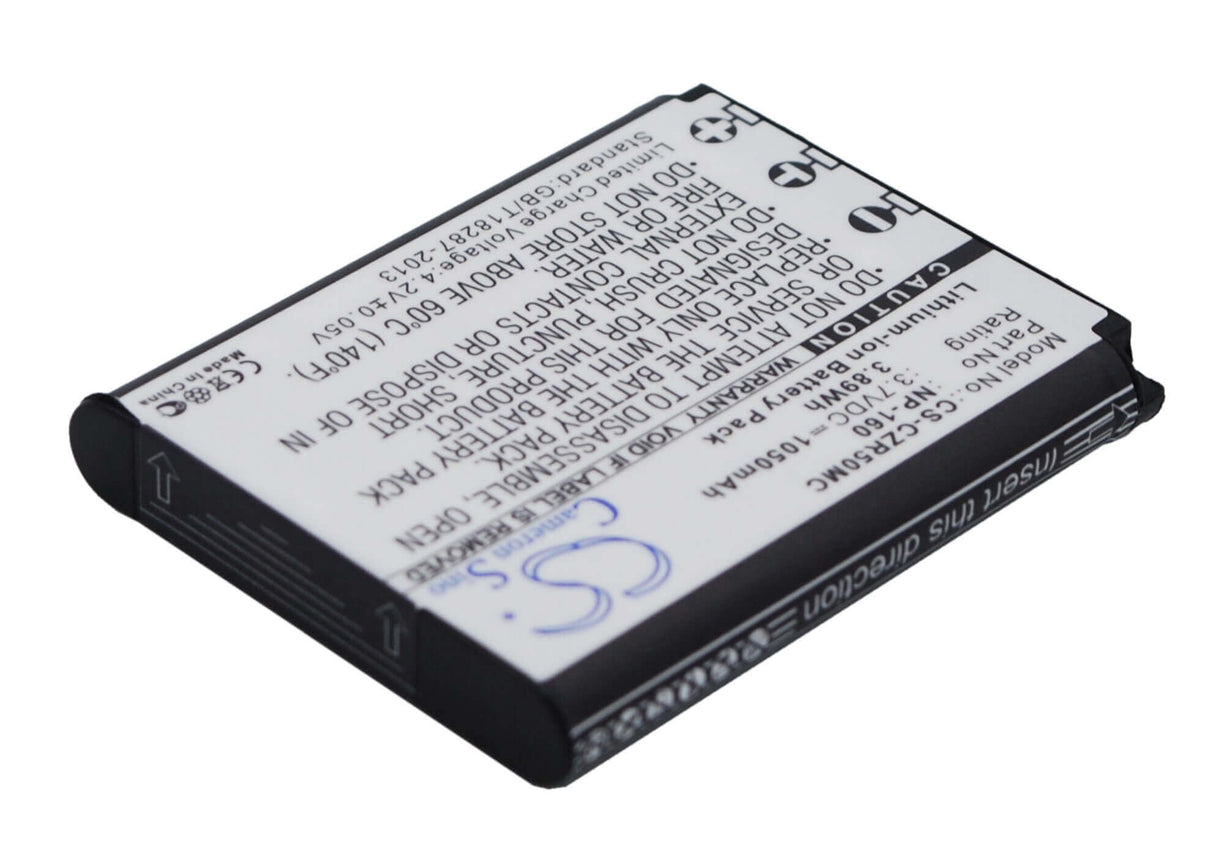 Battery For Casio Exilim Ex-zr50 3.7v, 1050mah - 3.89wh Camera Cameron Sino Technology Limited   