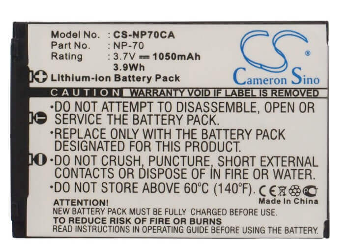 Battery For Casio Exilim Zoom Ex-z150, Exilim 3.7v, 1050mah - 3.89wh Camera Cameron Sino Technology Limited   