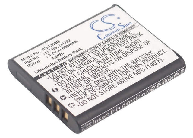 Battery For Casioexilim Ex-tr10, Exilim Ex-tr100, Exilim 3.7v, 800mah - 2.96wh Camera Cameron Sino Technology Limited   