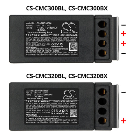 Crane Remote Battery For Cavotec, Mc-3, Mc-3000 7.4v, 2600mah - 19.24wh Crane Remote Control Cameron Sino Technology Limited   