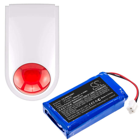 Battery For Chuango, Ws-108 7.4v, 600mah - 4.44wh Alarm System Cameron Sino Technology Limited   