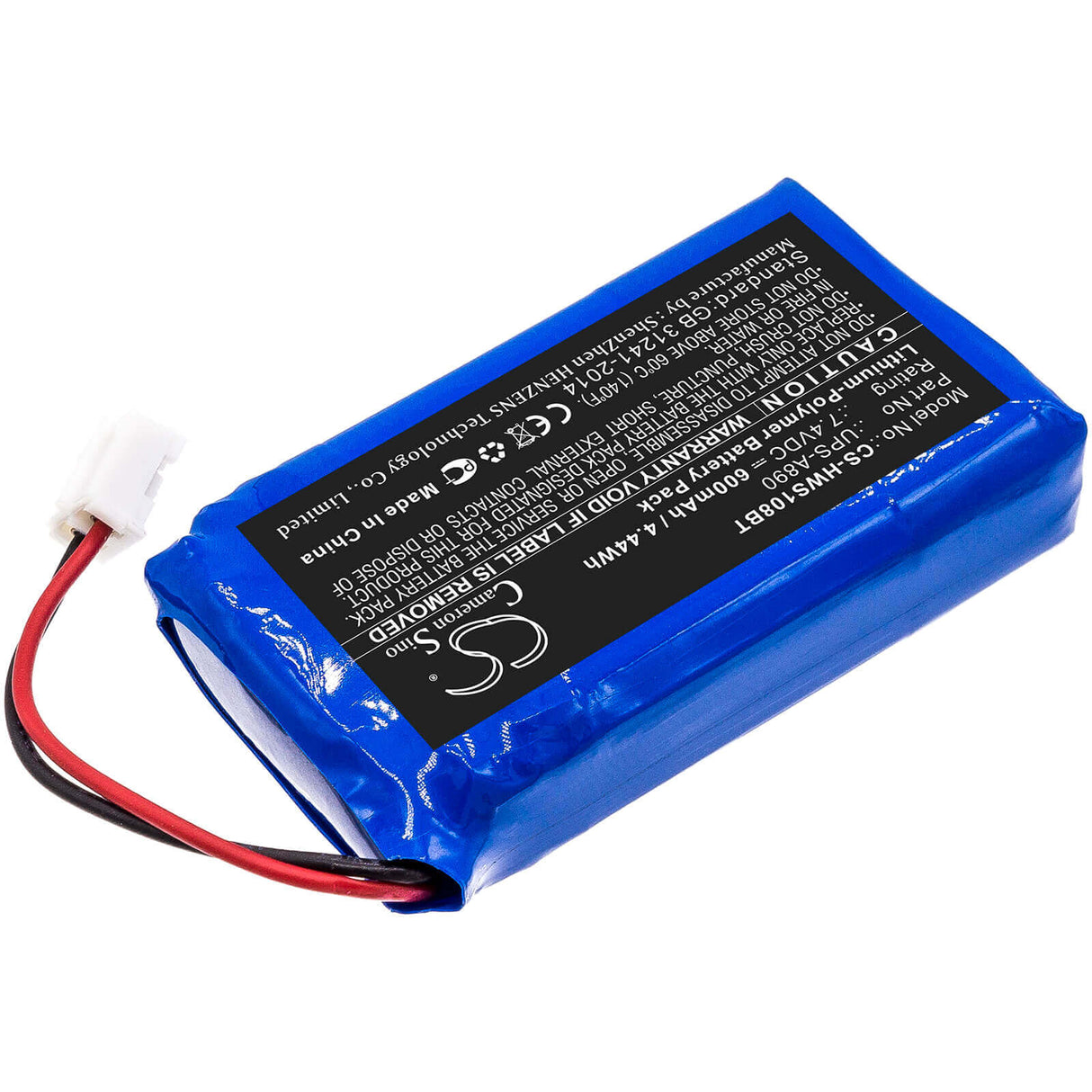 Battery For Chuango, Ws-108 7.4v, 600mah - 4.44wh Alarm System Cameron Sino Technology Limited   