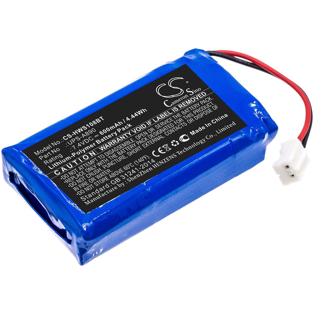 Battery For Chuango, Ws-108 7.4v, 600mah - 4.44wh Alarm System Cameron Sino Technology Limited   