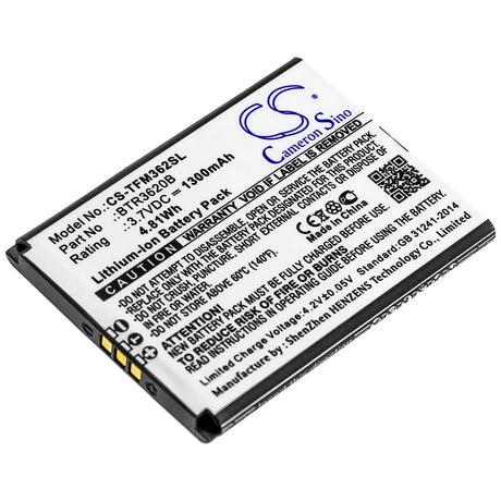 Battery For Cingular, 3g Flip M3620, Teleepoch, Flip M3620 3.7v, 1300mah - 4.81wh Mobile, SmartPhone Cameron Sino Technology Limited   