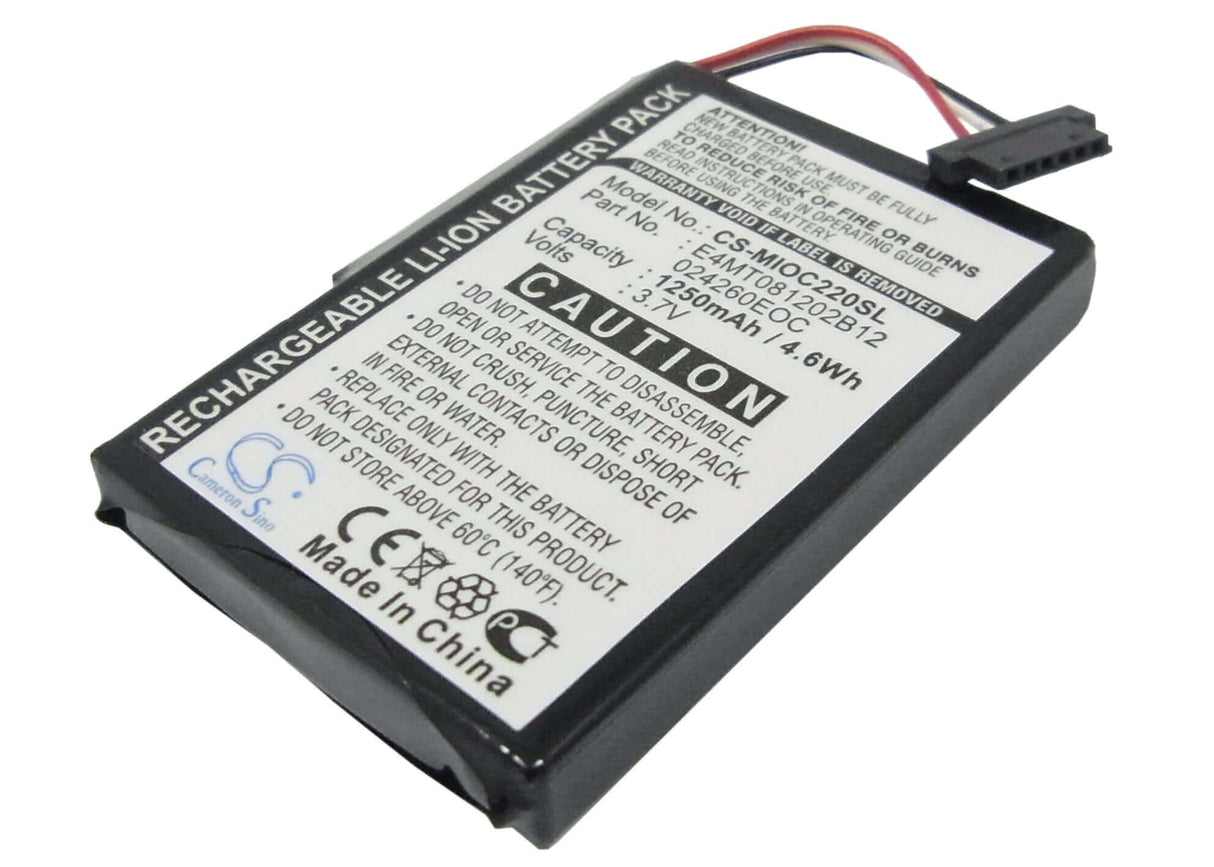 Battery For Clarion Map 770, Map770, Map780 3.7v, 1250mah - 4.63wh GPS, Navigator Cameron Sino Technology Limited   