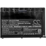 Battery For Clevo, P370em, P370em3, P370sm 15.12v, 5600mah - 84.67wh Notebook, Laptop Cameron Sino Technology Limited   