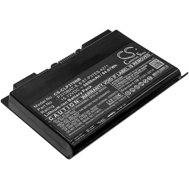 Battery For Clevo, P370em, P370em3, P370sm 15.12v, 5600mah - 84.67wh Notebook, Laptop Cameron Sino Technology Limited   